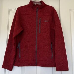 Stio Men’s Red Textured Jacket Size Large Full-Zip